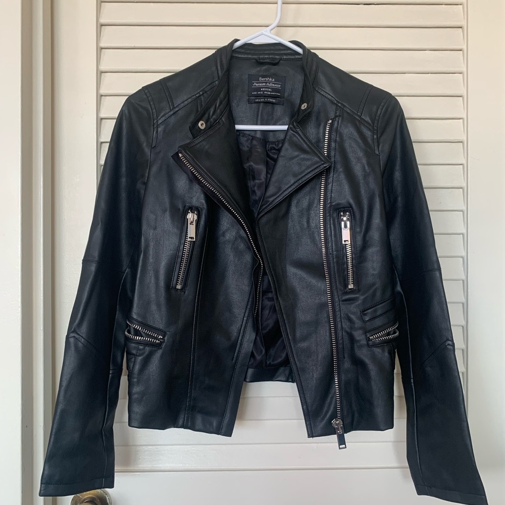 Bershka faux leather jacket